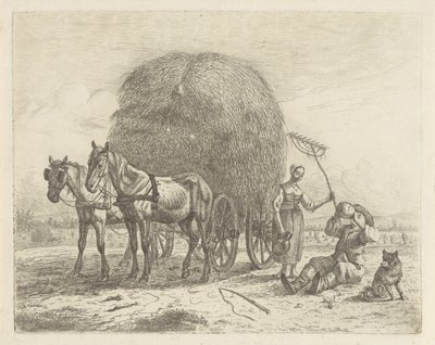 Iszik farmer egy aratóemberrel alkotó: Abraham Hendrik Winter
