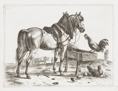 Ló az etetőnél alkotó: Abraham Hendrik Winter