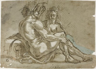 Folyóisten és egy nimfa alkotó: Abraham Janssens