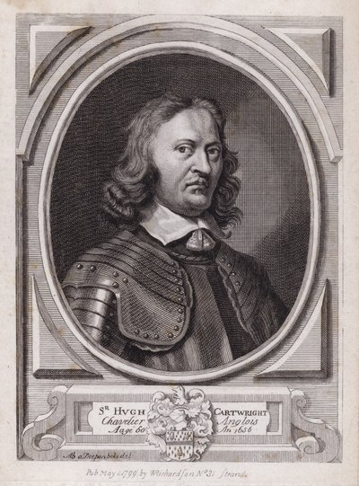 Sir Hugh Cartwright, a polgárháború angol királypárti katonája (metszet) alkotó: Abraham Jansz. van Diepenbeeck