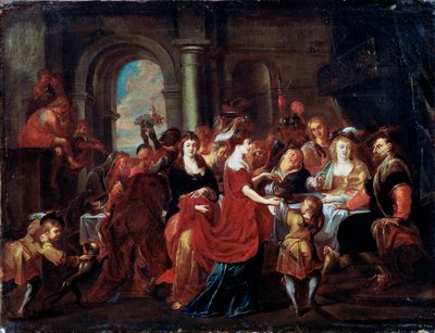 „Herodes ünnepe”, 17. század. alkotó: Abraham Jansz van Diepenbeeck