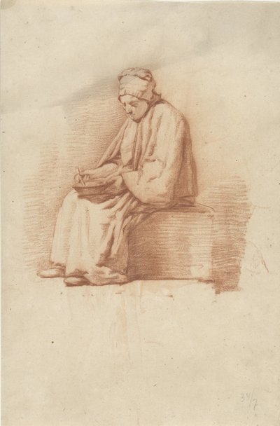 ülő nő alkotó: Abraham Johannes Ruytenschildt