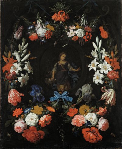 Virágfüzér, 1675 körül alkotó: Abraham Mignon