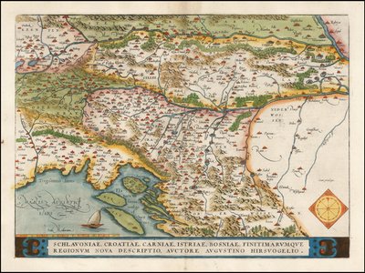 Abraham Ortelius 1574-es Nyugat-Balkán térképe alkotó: Abraham Ortelius