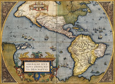 Amerika térképe, 1612 alkotó: Abraham Ortelius