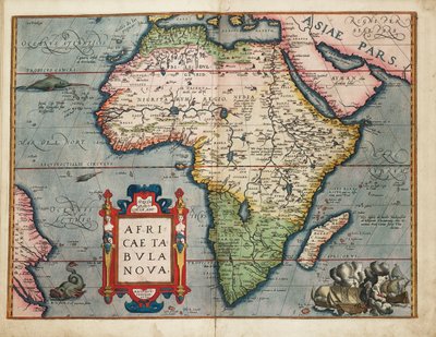 Afrika új térképe alkotó: Abraham Ortelius
