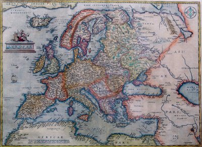 Abraham Ortelius Európa térképe alkotó: Abraham Ortelius