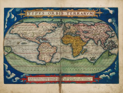 A világgömb képe alkotó: Abraham Ortelius