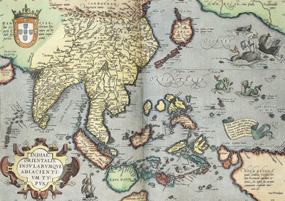 India, 1592 alkotó: Abraham Ortelius