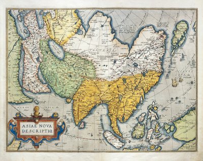 Ázsia térképe, Abraham Ortelius világszínházából alkotó: Abraham Ortelius