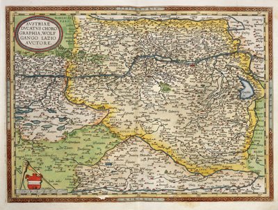 Ausztria térképe, Abraham Ortelius világszínházából alkotó: Abraham Ortelius