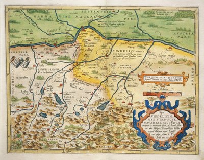 Bajorország térképe, Abraham Ortelius, The World