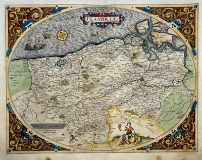 Flandria térképe, Abraham Ortelius Theatre of the World-ből alkotó: Abraham Ortelius