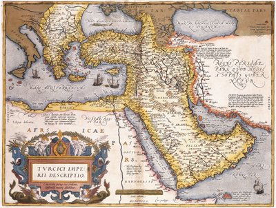 A Török Birodalom térképe, alkotó: Abraham Ortelius