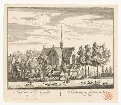 Amstelveen látképe alkotó: Abraham Rademaker