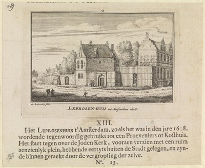 Leprások háza Amszterdamban, 1608 alkotó: Abraham Rademaker