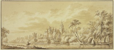 Nijenrode kastély a Vecht folyónál alkotó: Abraham Rademaker