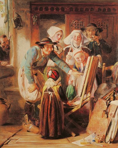 Művészetkritikusok Bretagne-ban, 1860 alkotó: Abraham Solomon