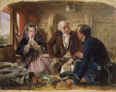 Első osztály – A találkozás és első találkozáskor szeretett., 1855 alkotó: Abraham Solomon