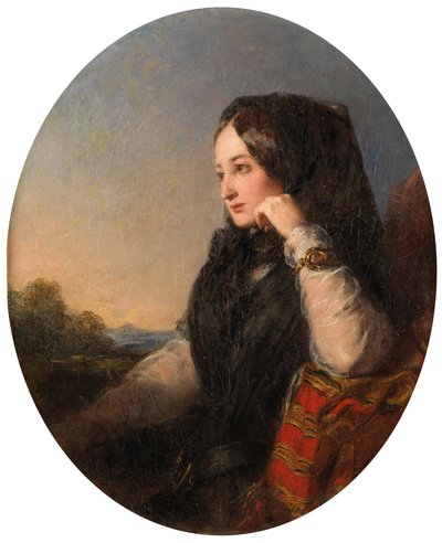 La Tristesse (olaj, vászon) alkotó: Abraham Solomon