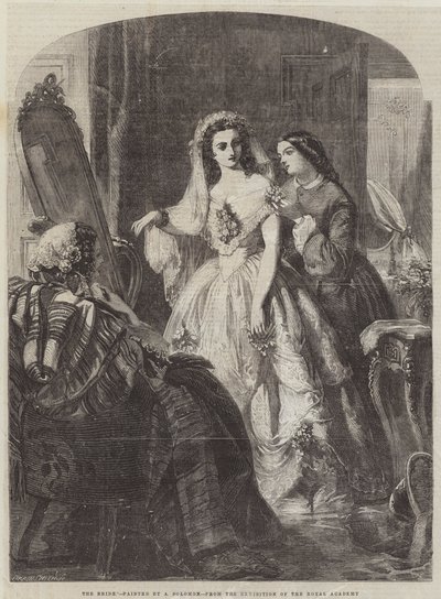 A menyasszony (metszet) alkotó: Abraham Solomon