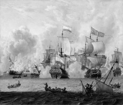 Az angol és a holland flotta találkozása La Hogue-nál, 1692. május 29. alkotó: Abraham Storck