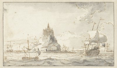 Kilátás a Mont-Saint-Michelre alkotó: Abraham Storck