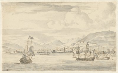 Kilátás Szmirnára (Izmir) alkotó: Abraham Storck