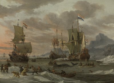 Bálnavadászati területek a Jeges-tengeren A bálnavadász területek alkotó: Abraham Storck