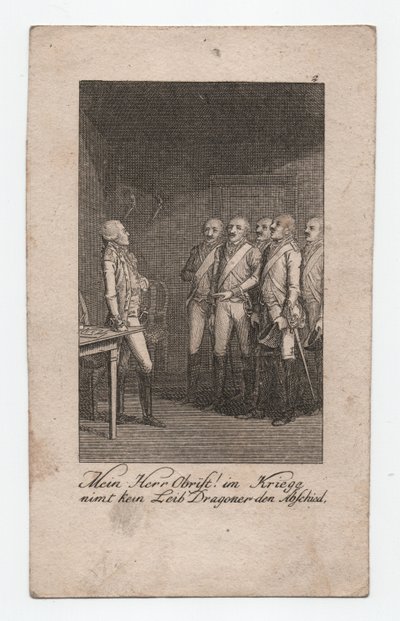 Az én Obrist uram! , kb. 1795 (metszet) alkotó: Abraham Wolfgang Küffner