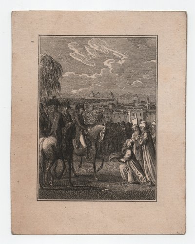 Napóleon Egyiptomban, 1795 körül (metszet) alkotó: Abraham Wolfgang Küffner