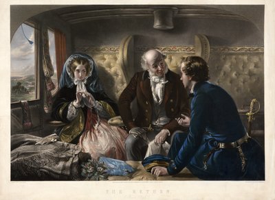 The Return (First Class), kocsma. 1857 alkotó: Abraham after Solomon