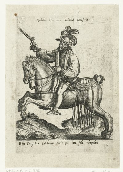Német lovas fegyverrel alkotó: Abraham de Bruyn (attributed to)