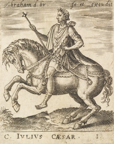 C. Julius Caesar a Tizenkét Caesarból lóháton, c1565-1587. alkotó: Abraham de Bruyn