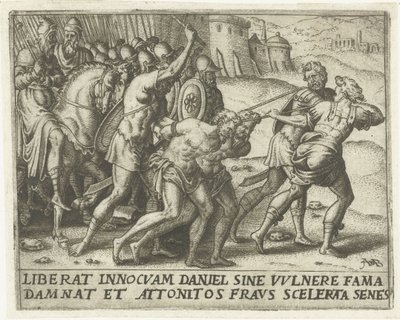 Az idősebbeket elvezetik Susanna története (sorozat címe) alkotó: Abraham de Bruyn