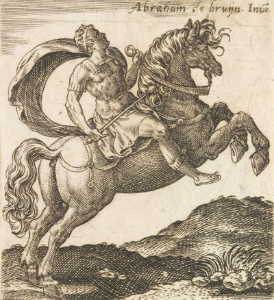 Titus Vespasianus a Tizenkét Caesarból lóháton, kb. 1565-1587., kb. 1565-1587. alkotó: Abraham de Bruyn