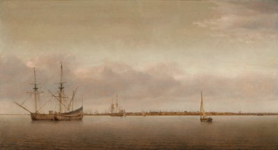 Hoorn látképe, c. 1650. alkotó: Abraham de Verwer