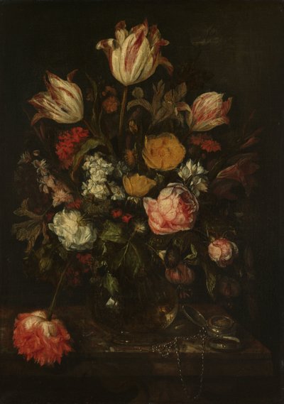 Csendélet virágokkal alkotó: Abraham van Beyeren