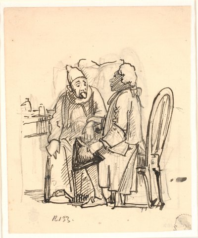 Szent Ágoston?, akinek a ruháit egy puttó szakítja meg alkotó: Abraham van Diepenbeeck
