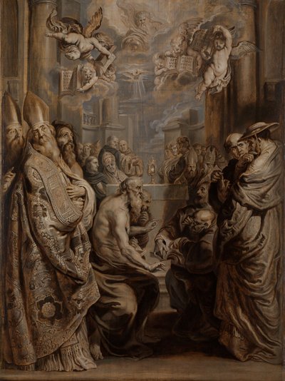 Vita Krisztus jelenlétéről az eucharisztiában alkotó: Abraham van Diepenbeeck