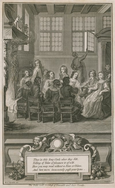 Newcastle hercege és hercegnéje és családjuk alkotó: Abraham van Diepenbeeck