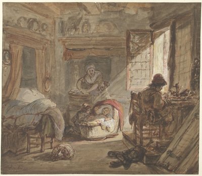 Belső a családdal alkotó: Abraham van Strij (I)