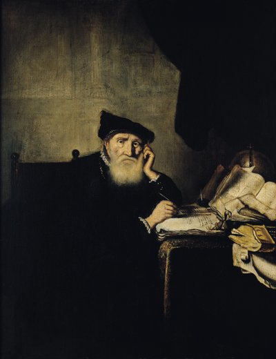 Egy filozófus tanulmányában alkotó: Abraham van den Hecken
