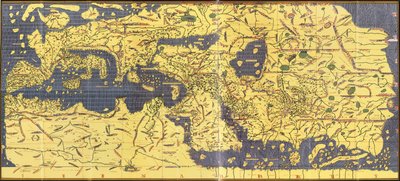 A "Kitab Rudjdjar" vagy "Tabula Rogeriana" másolata 1154-ből. alkotó: Abu Muhammad (after) Al-Idrisi or Edrisi