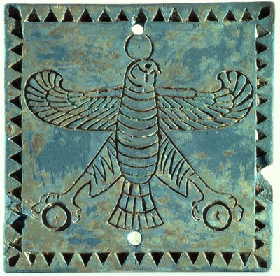 Sast ábrázoló csempe, ie 500-480 (mázas kerámia) alkotó: Achaemenid