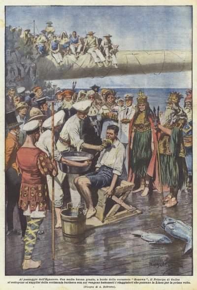 Az Egyenlítő kereszteződésénél alkotó: Achille Beltrame