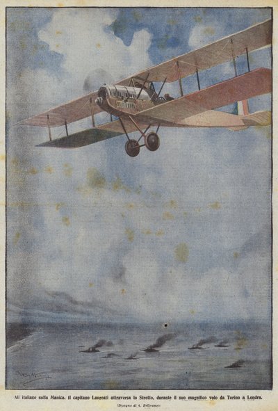 Olasz szárnyak a Csatornán alkotó: Achille Beltrame