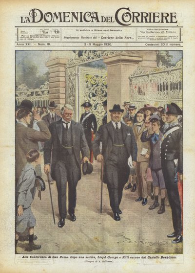 A San Remói Konferencián alkotó: Achille Beltrame
