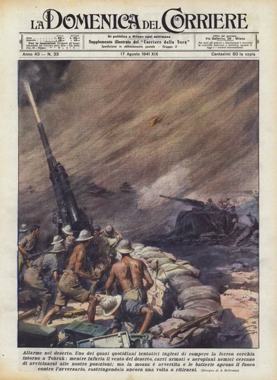 Riasztó a sivatagban alkotó: Achille Beltrame