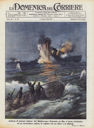 Az olasz tengerészek merészsége alkotó: Achille Beltrame